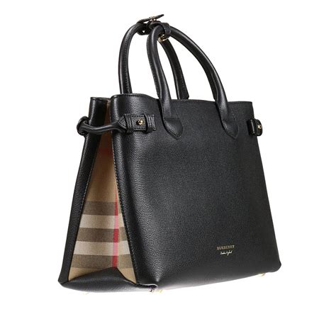 borsa shopper burberry nera|Borse a spalla da donna firmate .